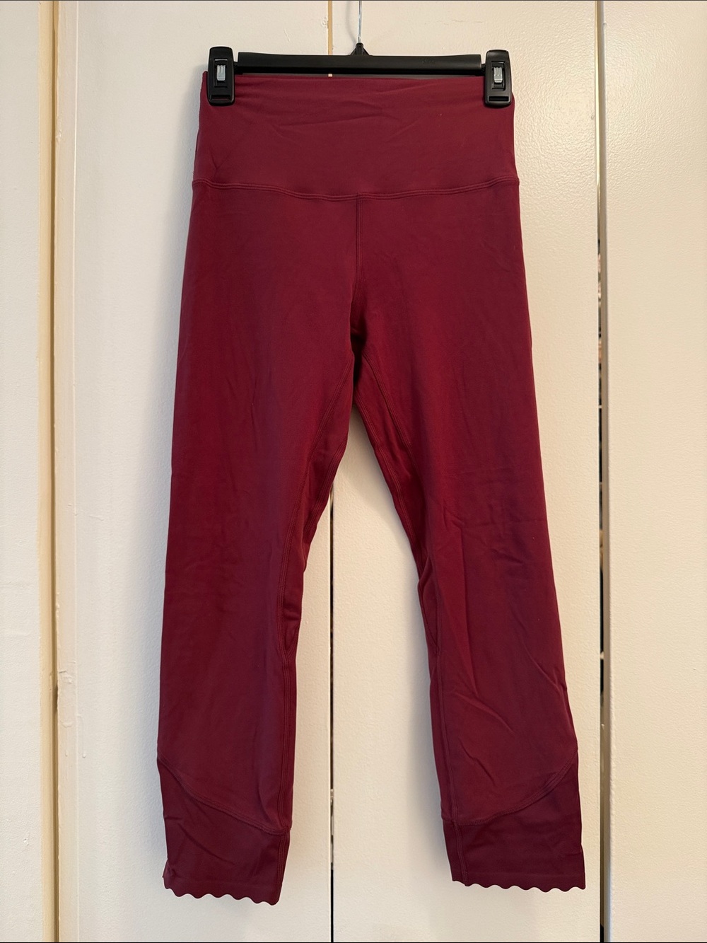 Lululemon align High-Rise Maroon scallop Leggings